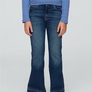 GAP Kids Dark Blue 70s Flare High Rise Jeans Girls size 14 slim